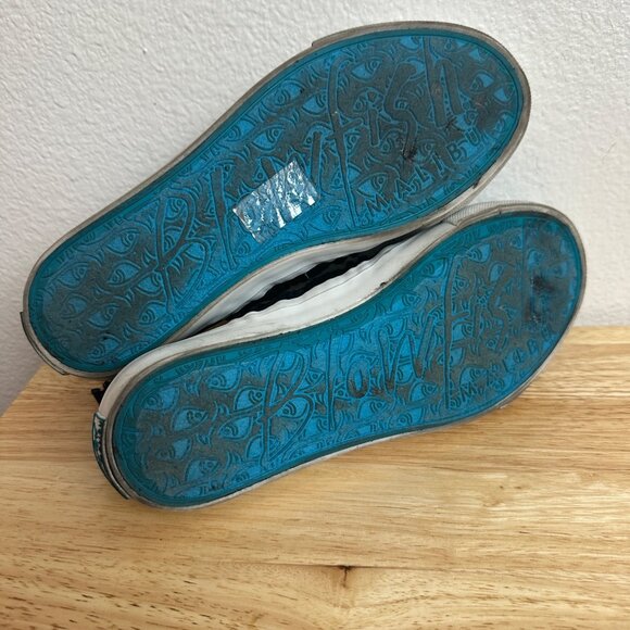 Blowfish Malibu Women's Slip-On Distressed Black Canvas Sneakers 7.0 - Picture 5 of 9